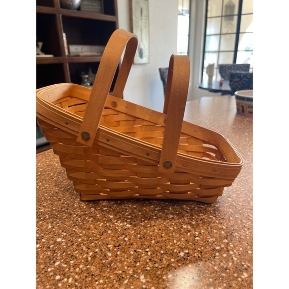 Longaberger hi low basket double handle